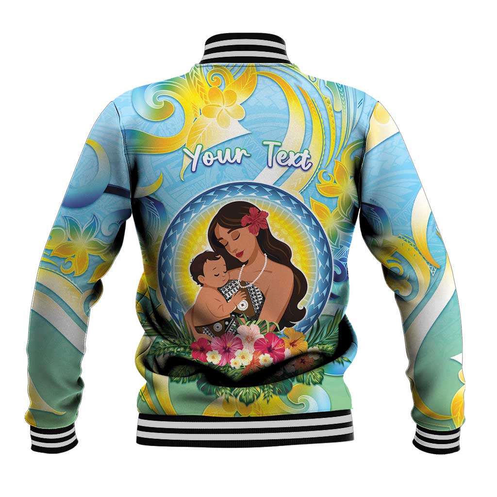 Personalised Fiji Mother's Day Baseball Jacket I Love You Mom
