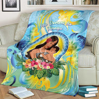 Fiji Mother's Day Blanket I Love You Mom