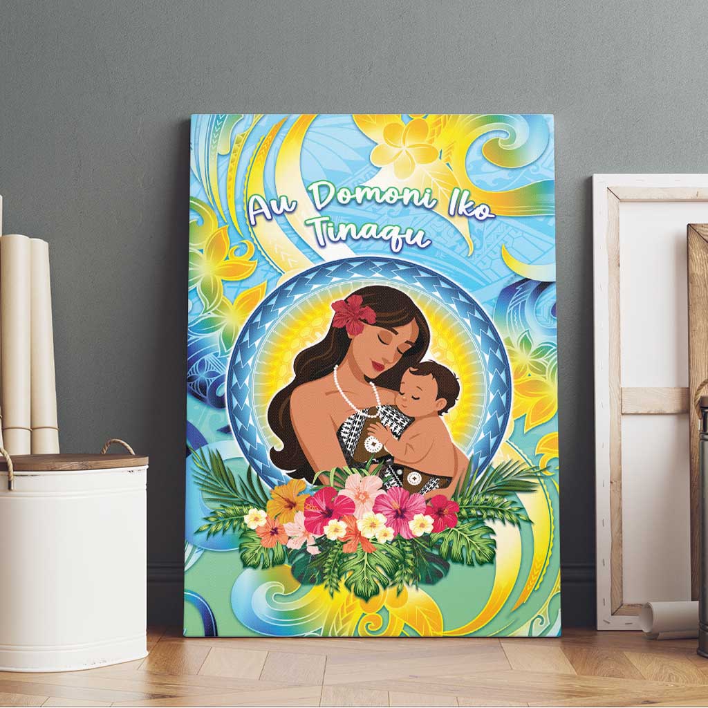 Fiji Mother's Day Canvas Wall Art I Love You Mom DT04 - Polynesian Pride