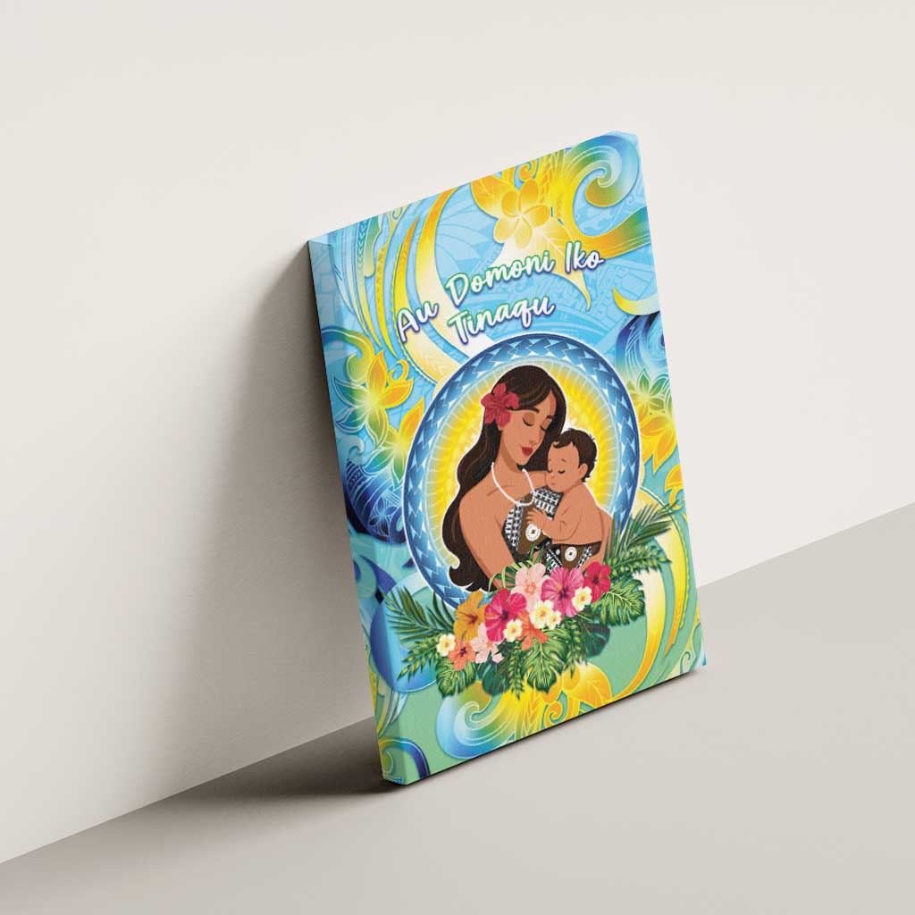Fiji Mother's Day Canvas Wall Art I Love You Mom DT04 - Polynesian Pride