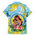 Personalised Fiji Mother's Day Family Matching Mermaid Dress and Hawaiian Shirt I Love You Mom