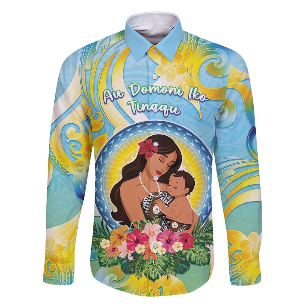 Personalised Fiji Mother's Day Family Matching Mermaid Dress and Hawaiian Shirt I Love You Mom
