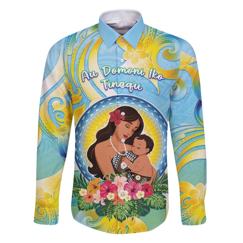 Personalised Fiji Mother's Day Family Matching Short Sleeve Bodycon Dress and Hawaiian Shirt I Love You Mom