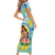 Personalised Fiji Mother's Day Family Matching Short Sleeve Bodycon Dress and Hawaiian Shirt I Love You Mom
