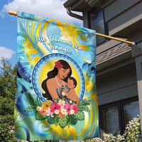 Fiji Mother's Day Garden Flag I Love You Mom DT04 - Polynesian Pride
