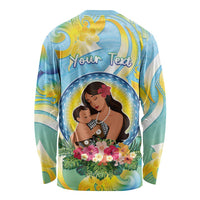 Personalised Fiji Mother's Day Long Sleeve Shirt I Love You Mom DT04 - Polynesian Pride