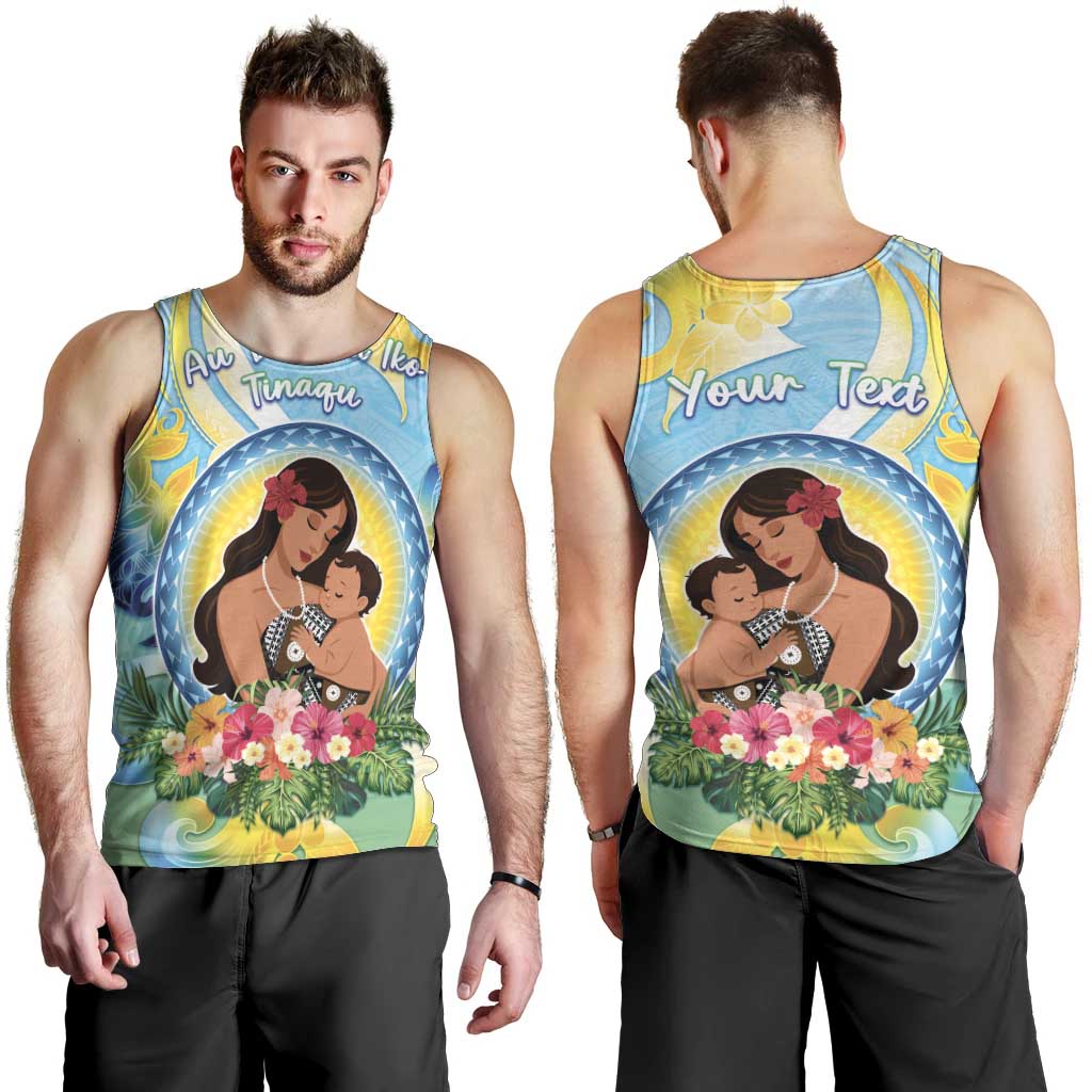 Personalised Fiji Mother's Day Men Tank Top I Love You Mom