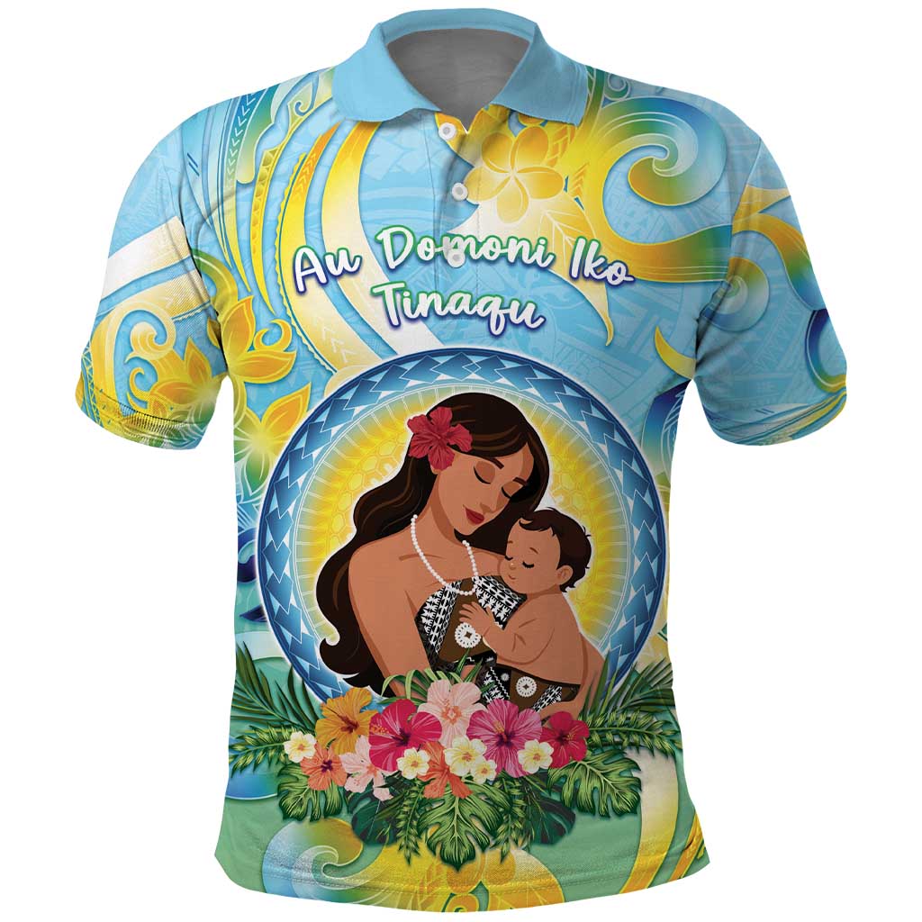 Personalised Fiji Mother's Day Polo Shirt I Love You Mom