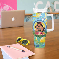 Personalised Fiji Mother's Day Tumbler With Handle I Love You Mom