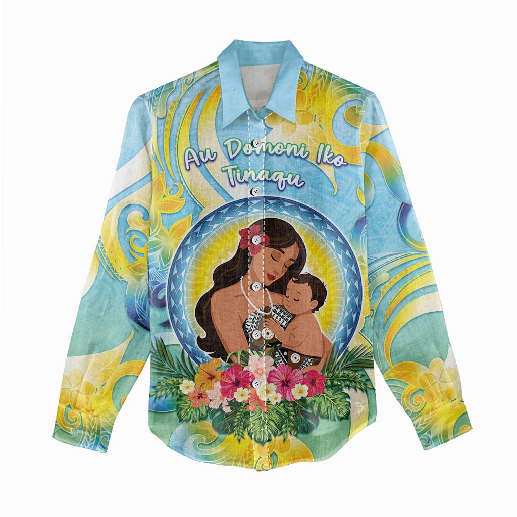 Personalised Fiji Mother's Day Women Casual Shirt I Love You Mom