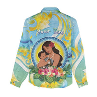 Personalised Fiji Mother's Day Women Casual Shirt I Love You Mom