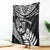 New Zealand Rugby Blanket Silver Fern Maori Pattern