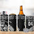 Custom New Zealand Rugby 4 in 1 Can Cooler Tumbler Silver Fern Maori Pattern