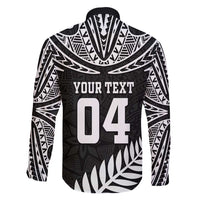 Custom New Zealand Rugby Family Matching Puletasi and Hawaiian Shirt Silver Fern Maori Pattern