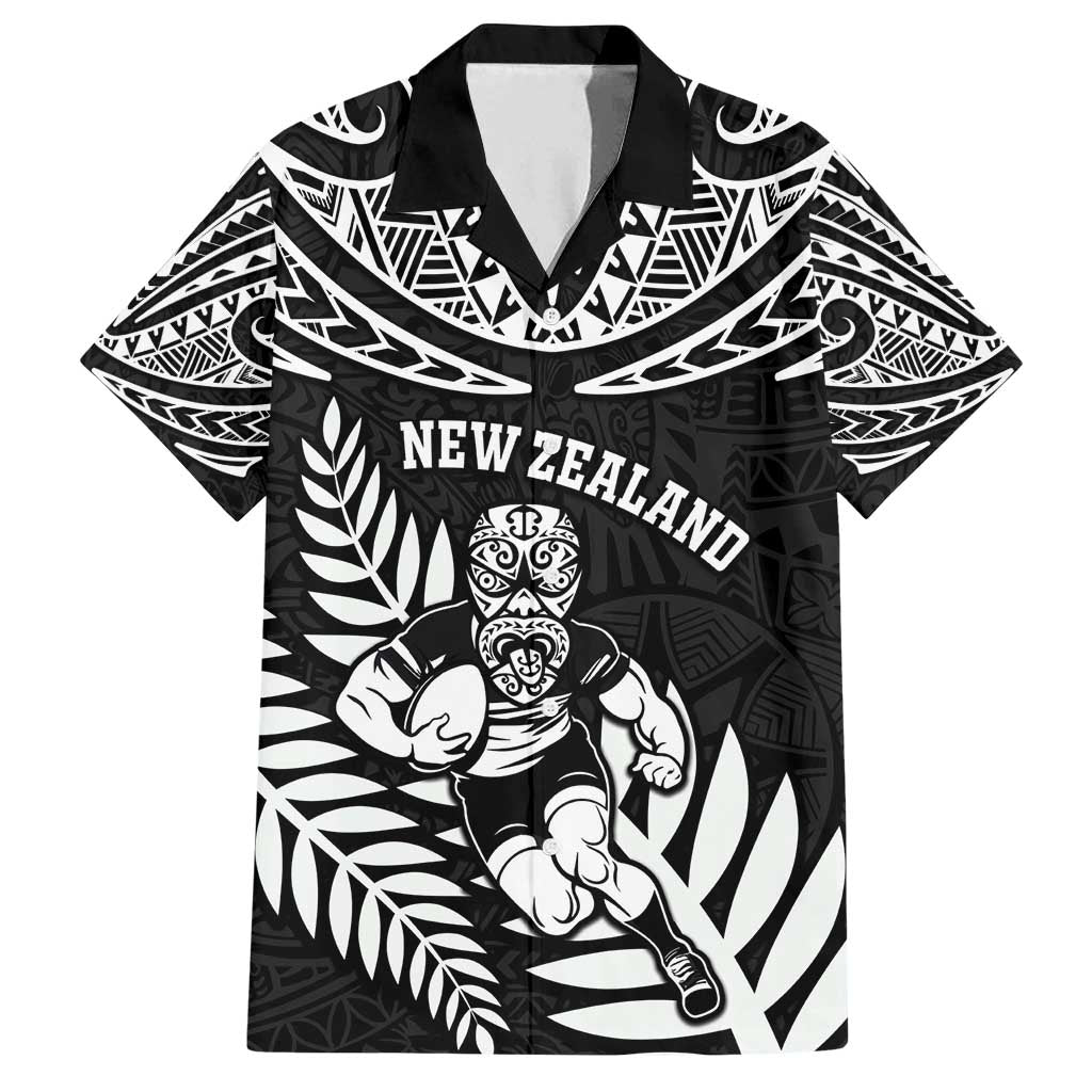 Custom New Zealand Rugby Family Matching Summer Maxi Dress and Hawaiian Shirt Silver Fern Maori Pattern