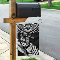 New Zealand Rugby Garden Flag Silver Fern Maori Pattern