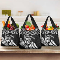 New Zealand Rugby Grocery Bag Silver Fern Maori Pattern