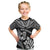 Custom New Zealand Rugby Kid T Shirt Silver Fern Maori Pattern