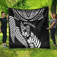 New Zealand Rugby Quilt Silver Fern Maori Pattern