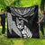 New Zealand Rugby Quilt Silver Fern Maori Pattern