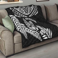 New Zealand Rugby Quilt Silver Fern Maori Pattern