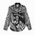 Custom New Zealand Rugby Women Casual Shirt Silver Fern Maori Pattern