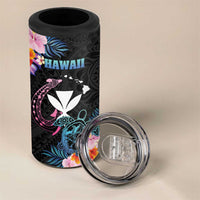 Personalised Hawaii 4 in 1 Can Cooler Tumbler Kanaka Maoli With Fish Hook