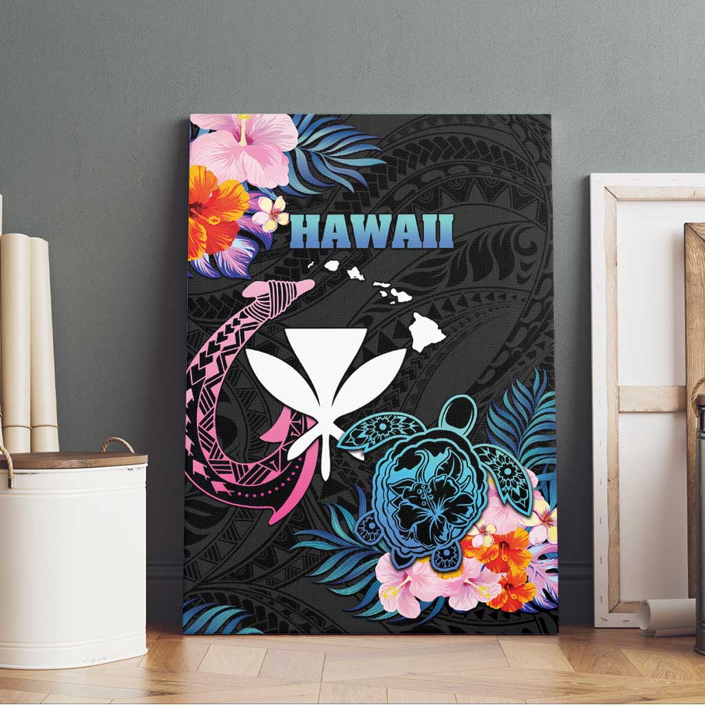 Hawaii Canvas Wall Art Kanaka Maoli With Fish Hook