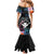 Personalised Hawaii Family Matching Mermaid Dress and Hawaiian Shirt Kanaka Maoli With Fish Hook