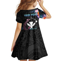 Personalised Hawaii Family Matching Summer Maxi Dress and Hawaiian Shirt Kanaka Maoli With Fish Hook