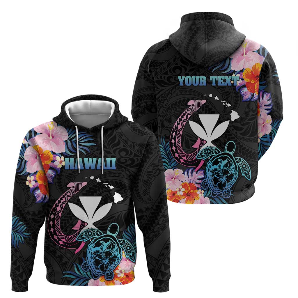 Personalised Hawaii Hoodie Kanaka Maoli With Fish Hook