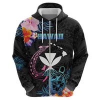 Personalised Hawaii Hoodie Kanaka Maoli With Fish Hook