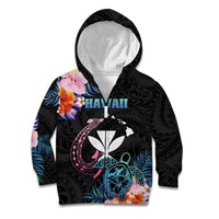 Personalised Hawaii Kid Hoodie Kanaka Maoli With Fish Hook