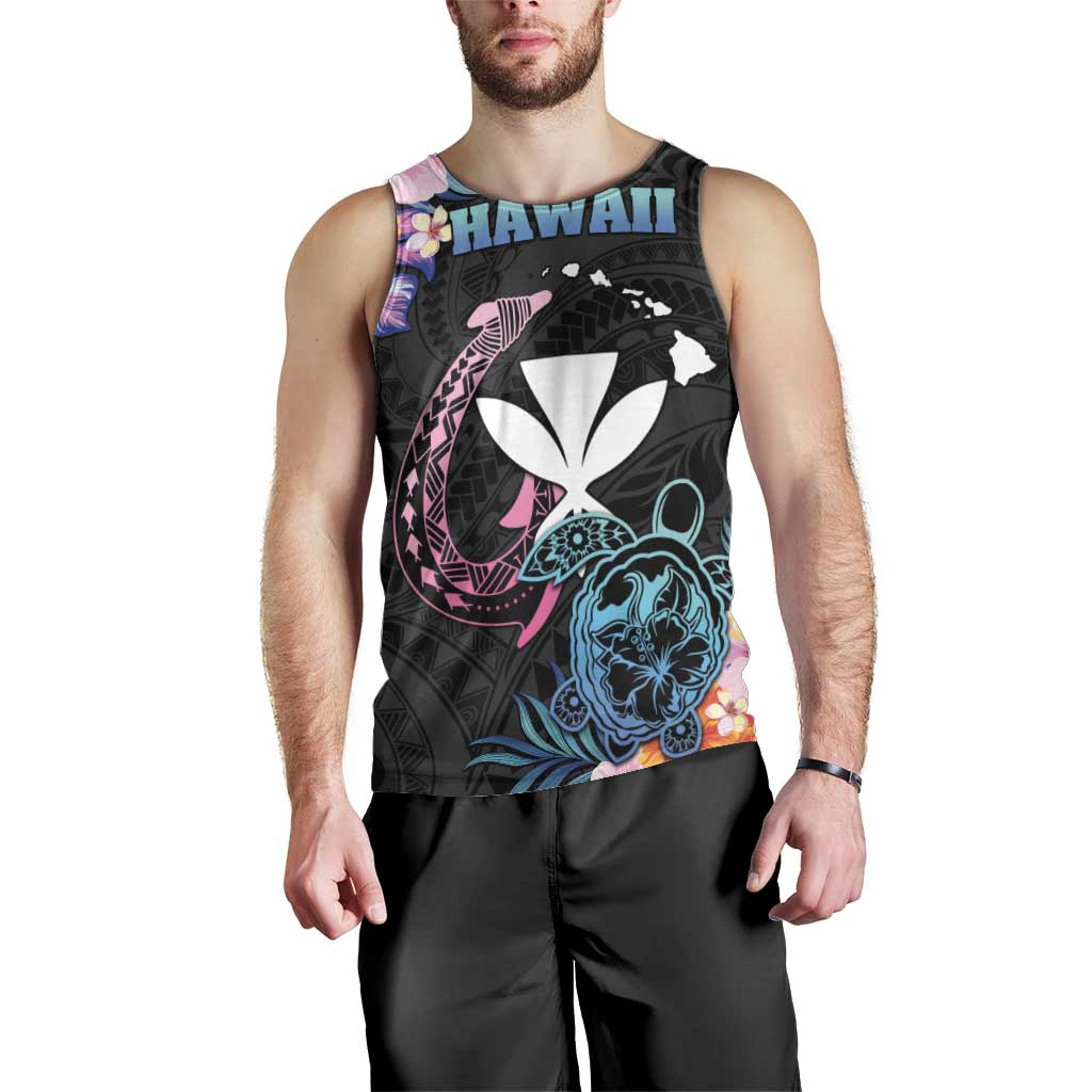 Personalised Hawaii Men Tank Top Kanaka Maoli With Fish Hook