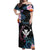 Personalised Hawaii Off Shoulder Maxi Dress Kanaka Maoli With Fish Hook