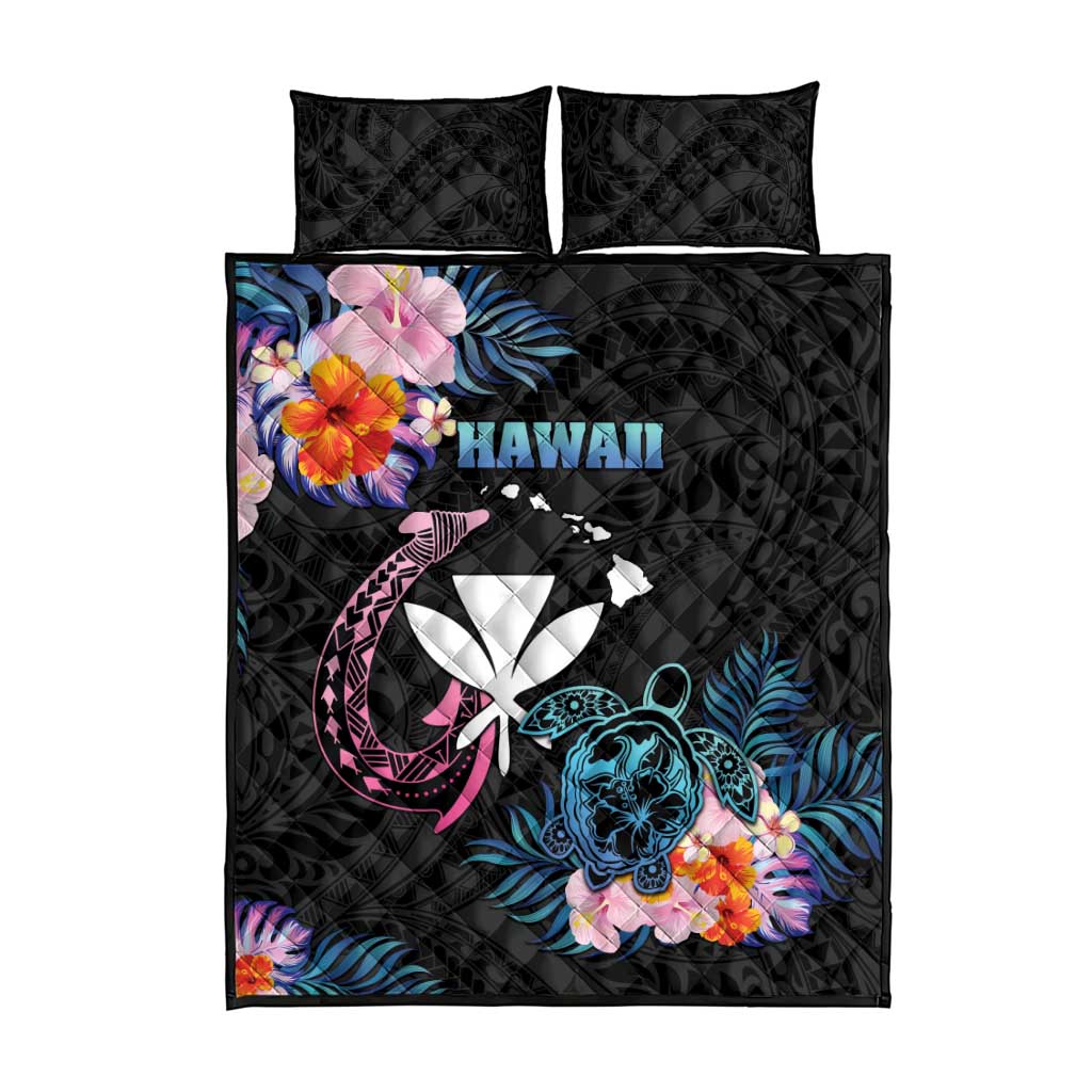 Hawaii Quilt Bed Set Kanaka Maoli With Fish Hook