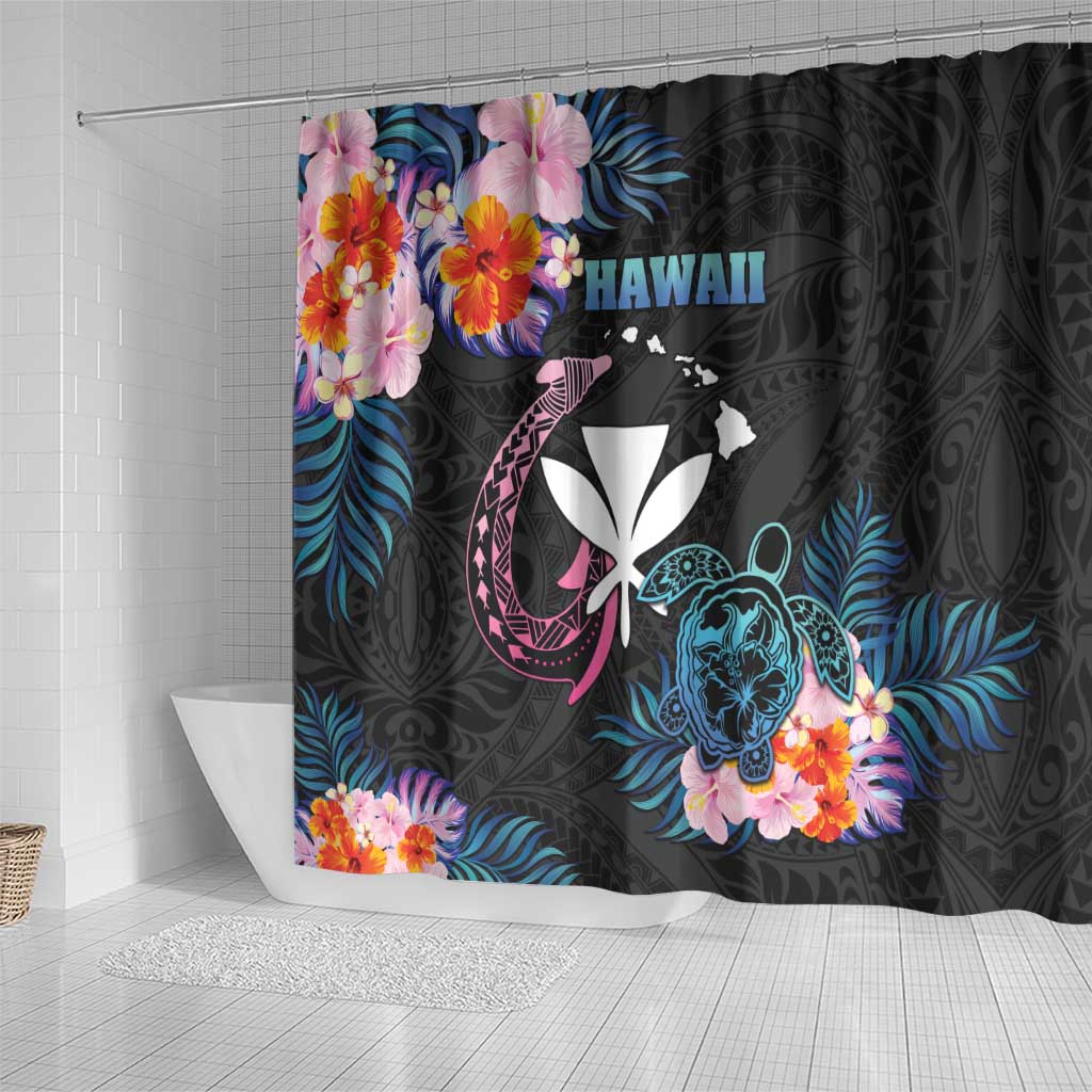 Hawaii Shower Curtain Kanaka Maoli With Fish Hook