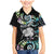 New Zealand Kiwi Bird Family Matching Mermaid Dress and Hawaiian Shirt Silver Fern Koru Paua Shell