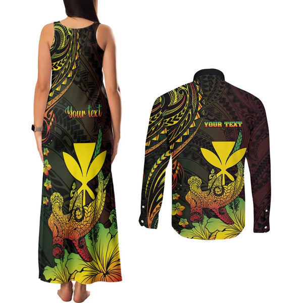(Custom Personalised) Hawaii Hoodie Dress Kakau Kanaka Maoli Combine Polynesian Shark Ver.06 LT14 main image 0