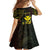 Personalised Hawaii Family Matching Off Shoulder Maxi Dress and Hawaiian Shirt Kanaka Maoli With Hammerhead Shark