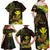 Personalised Hawaii Family Matching Off Shoulder Maxi Dress and Hawaiian Shirt Kanaka Maoli With Hammerhead Shark