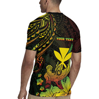 Personalised Hawaii Rugby Jersey Kanaka Maoli With Hammerhead Shark