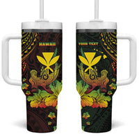 Personalised Hawaii Tumbler With Handle Kanaka Maoli With Hammerhead Shark