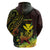 Personalised Hawaii Zip Hoodie Kanaka Maoli With Hammerhead Shark