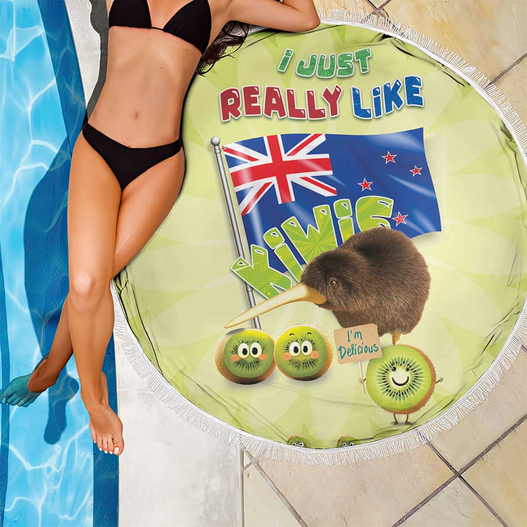 New Zealand Kiwi Beach Blanket I Just Really Like Kiwis