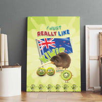New Zealand Kiwi Canvas Wall Art I Just Really Like Kiwis DT04 - Polynesian Pride