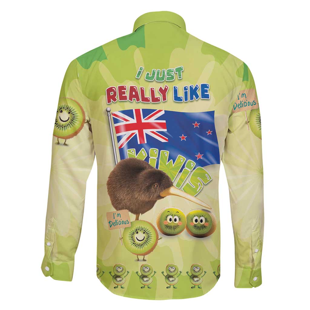 New Zealand Kiwi Family Matching Long Sleeve Bodycon Dress and Hawaiian Shirt I Just Really Like Kiwis DT04 - Polynesian Pride