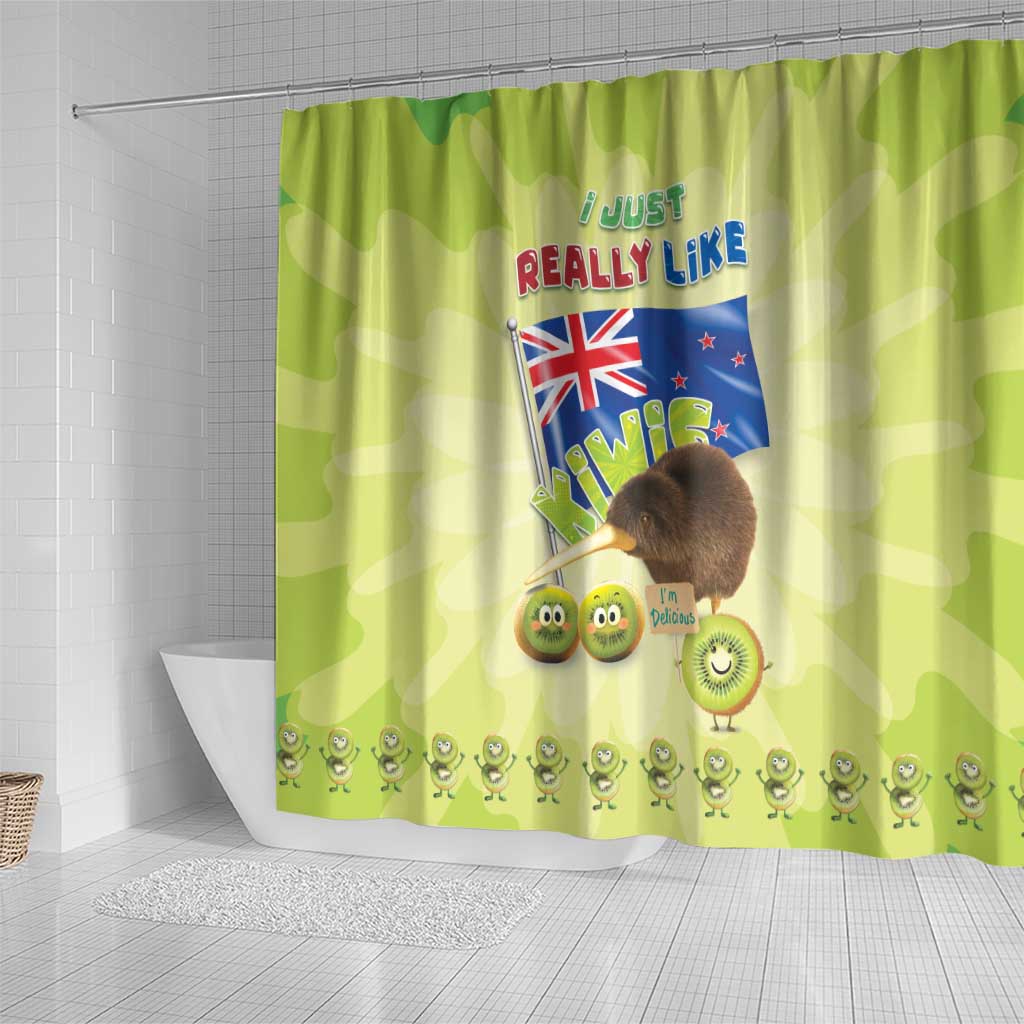 New Zealand Kiwi Shower Curtain I Just Really Like Kiwis