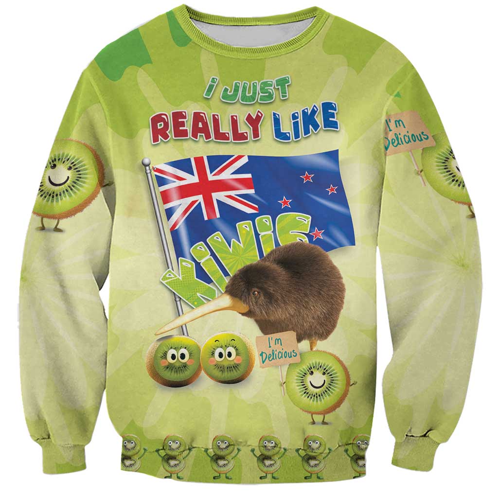 New Zealand Kiwi Sweatshirt I Just Really Like Kiwis