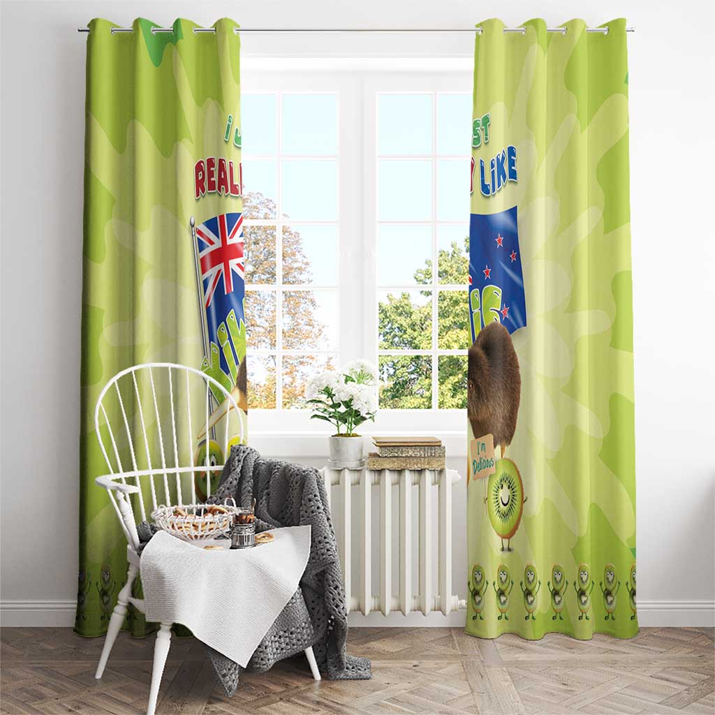 New Zealand Kiwi Window Curtain I Just Really Like Kiwis